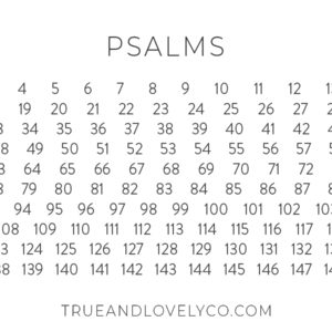 printable psalm freebie