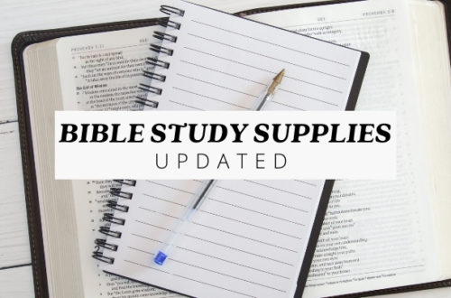 bible study supplies updated