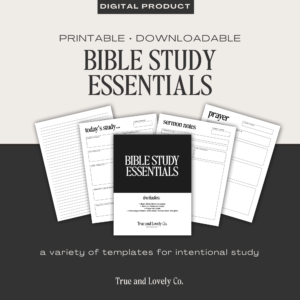 bible study essentials template pack example